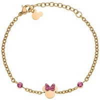 bracciale disney minnie in acciaio e cristalli 