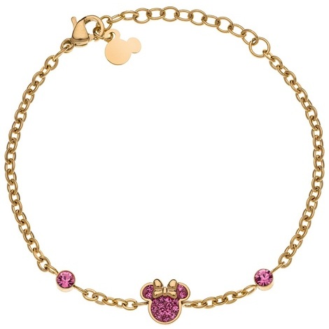 Bracciale Disney Minnie in acciaio e cristalli 