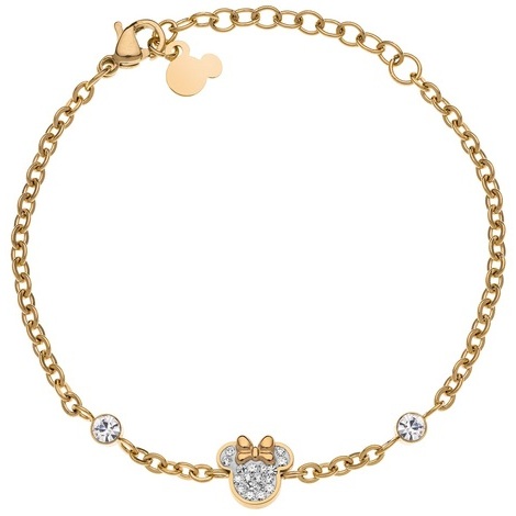 Bracciale Disney Minnie in acciaio e cristalli 