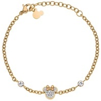 bracciale disney minnie in acciaio e cristalli 