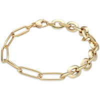 bracciale donna a catena in oro giallo 18 kt
