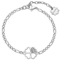 Brosway Bracciale Donna Collezione Chakra – Quadrifoglio In Acciaio 316L Con Zirconie, Finitura Oro 14K – BHKB209