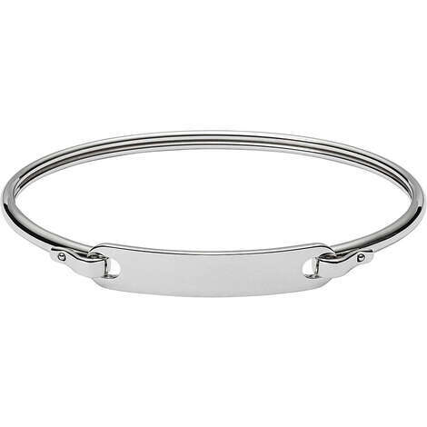 Bracciale Donna Fossil Classics JF02966040 In Acciaio Inossidabile Argento - Gioiello Elegante Con Confezione Regalo