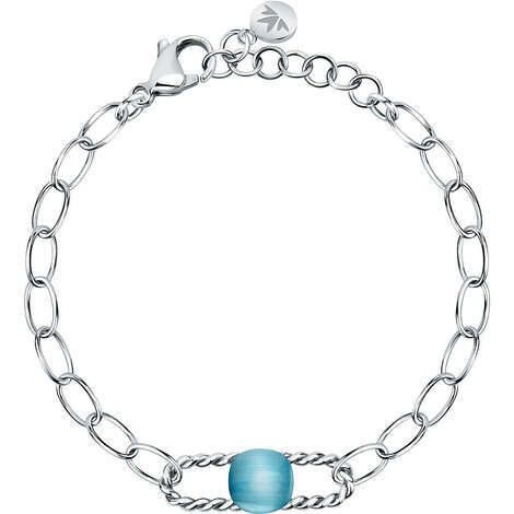 Morellato Bracciale Donna Dolcevita SAUA10 | Acciaio E PVD Oro Con Ciondolo Cuore | Regolabile 16+3 Cm