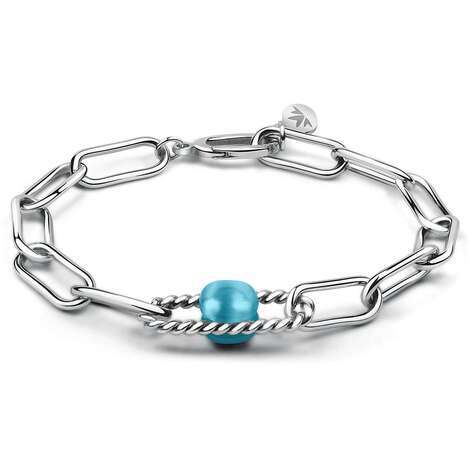 Morellato Bracciale Donna Collezione Madagascar In Acciaio, Lunghezza 16+3 Cm, Con Ciondoli Animalier E Chiusura A Moschettone, SATF12
