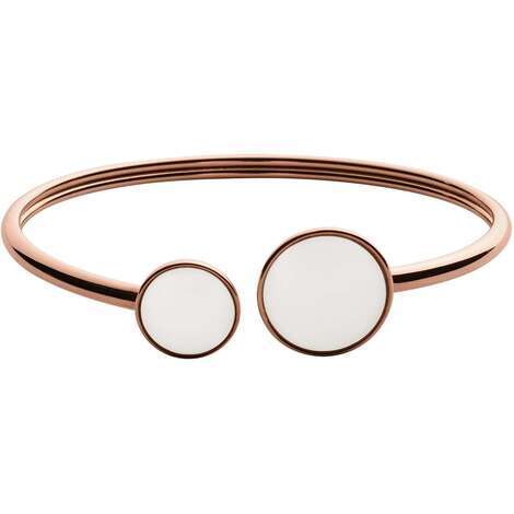 Skagen Bracciale Donna In Maglia Acciaio Inox Con Perline – Colori Argento, Oro Rosa E Oro, Confezione Regalo - 4