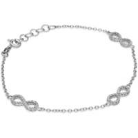 bracciale donna infinito in oro 9 kt