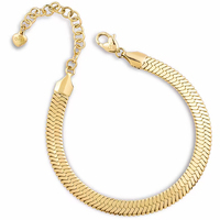 bracciale donna maglia piatta in acciaio ops silky