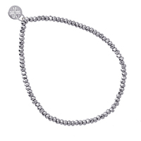 bracciale elastico con perline in acciaio anartyx 