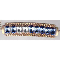 bracciale evita in ottone con cristalli