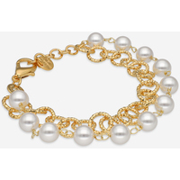 bracciale evita in ottone con perle