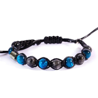 bracciale filo con pietre blu grigio ivan basile