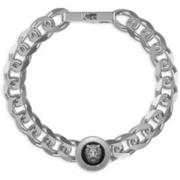 bracciale guess lion king in acciaio silver