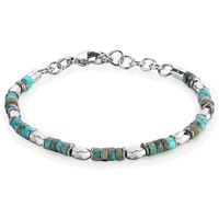 bracciale in acciaio a catena con pietre brosway 