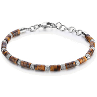 bracciale in acciaio a catena con pietre brosway 