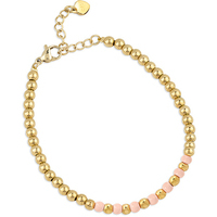 bracciale in acciaio a catena con sfere ops