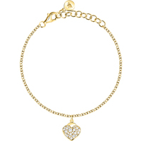 bracciale in acciaio con charm cuore morellato 