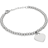 bracciale in acciaio con cuore