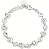 bracciale in acciaio con zirconi broswat symphonia