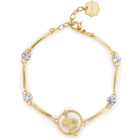 bracciale in acciaio serpente e zirconi brosway