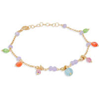 Bracciale in argento dorato e pietre - Italia