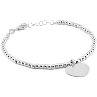bracciale in argento con cuore