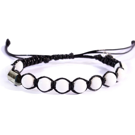 Bracciale in filo con pietra bianca Ivan Basile