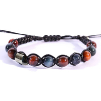 bracciale in filo con pietre grigio-marrone ivan b