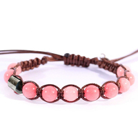 bracciale in filo con pietre rosa ivan basile