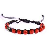 bracciale in filo con pietre rosse ivan basile