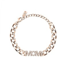 bracciale la petite story in acciaio e scritta mom