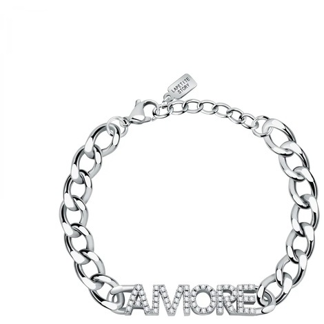 Bracciale La Petite Story in acciaio scritta Amore