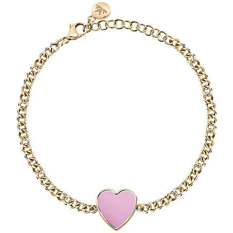 Bracciale Morellato in acciaio gold e charm cuore