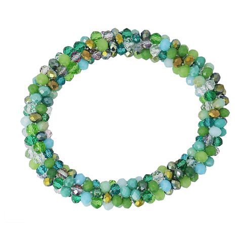 Bracciale multicolor verde elastico Anartyx 