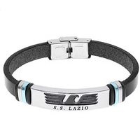 bracciale pelle lowell gioielli squadre lazio