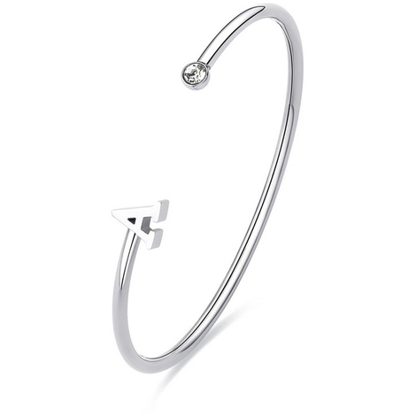 Bracciale rigido con iniziale A Sagapo Click
