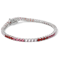 bracciale tennis argento 925 sulle tonalit rosa