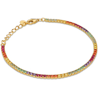 bracciale tennis argento925 con zirconi multicolor