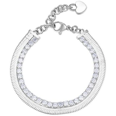 Bracciale tennis Brosway Desideri snake in acciaio