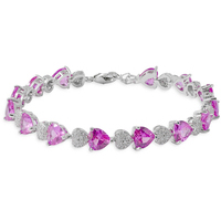 bracciale tennis con cuori sognami cerimonia