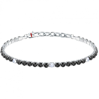 bracciale tennis da uomo in acciaio sector