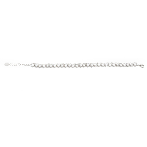 Bracciale tennis Feeling in argento925 con cuori