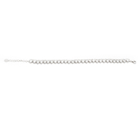 bracciale tennis feeling in argento925 con cuori