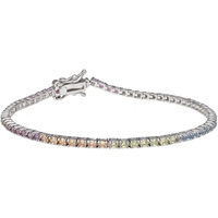 bracciale tennis in argento 925 con cristalli