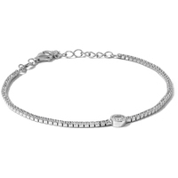 bracciale tennis in argento 925 pietra centrale