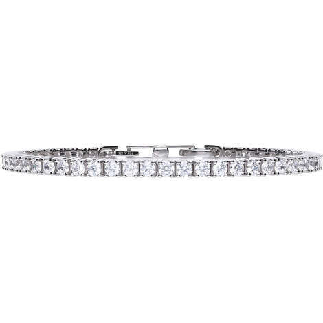 Bracciale Tennis Griffe Cm 18 Con Zirconi Mm 2 Acquamarina In ARGENTO 925 Galvanica Rodio Bracciale Tennis Griffe Cm 18 Con Zirconi Mm 2 Acquamarina In ARGENTO 925 Galvanica Rodio