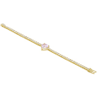 bracciale tennis in argento925 con cuore e zirconi