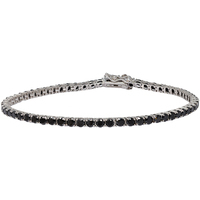 bracciale tennis in argento925 con zirconi neri