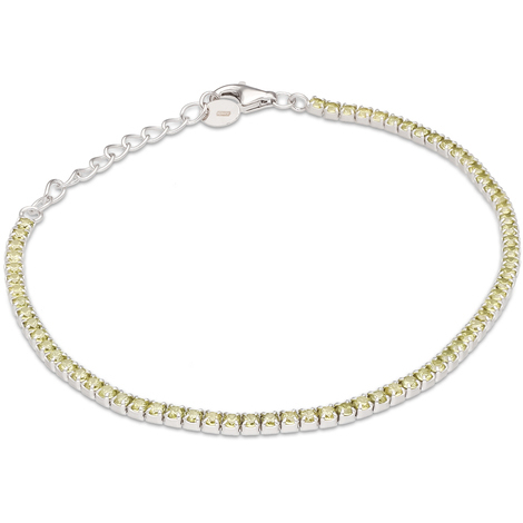 Bracciale donna in bronzo con sfere e cristalli gialli Laura Biagiotti