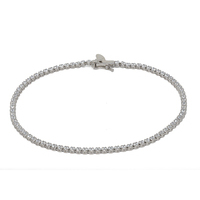 bracciale tennis in oro 9 kt con zirconi 